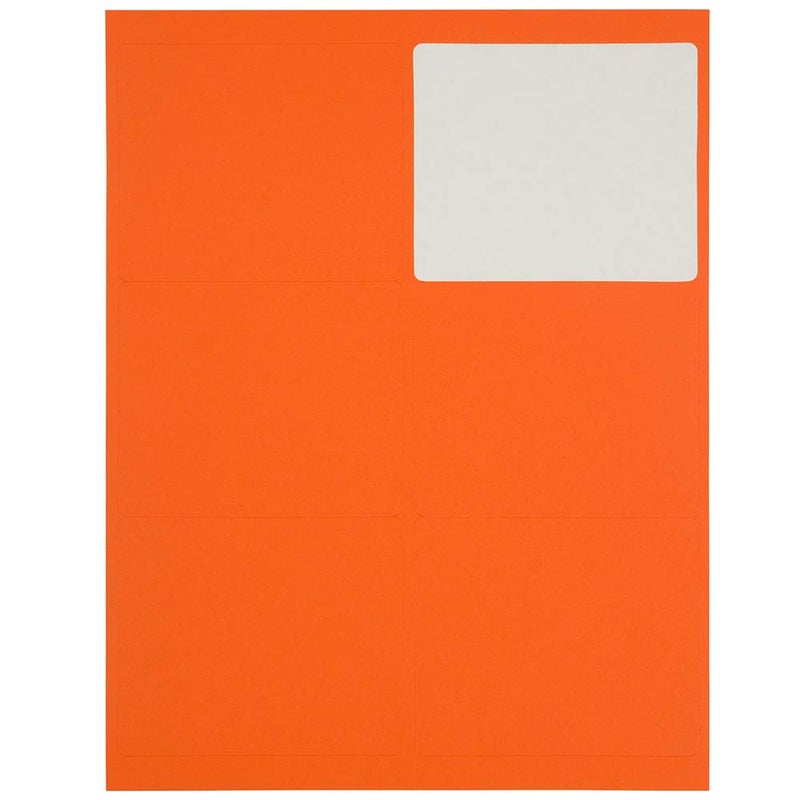 JAM PAPER Shipping Address Labels - Large - 3 1/3 x 4 - Orange - 120/Pack - Image 5